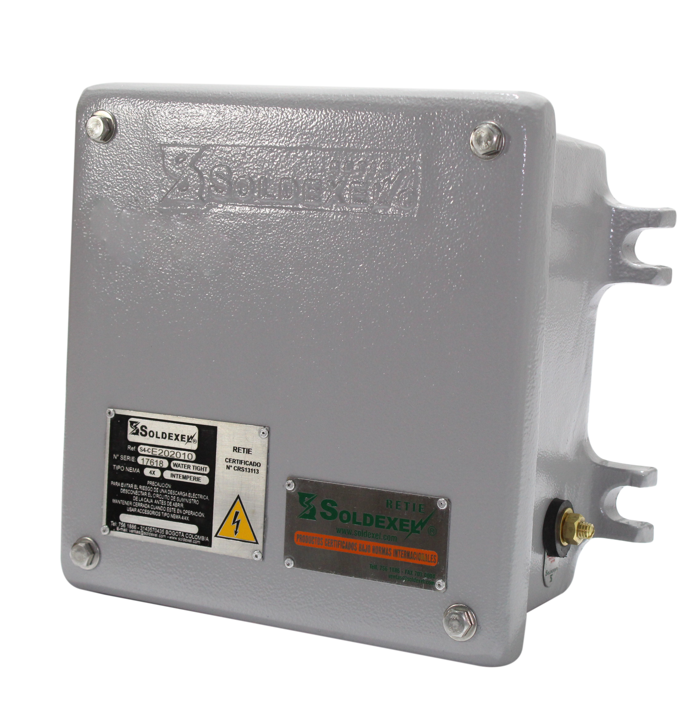 S4-CE303020.png CAJA DE DISTRIBUCIÓN AL. 300X300X200mm IP66/NEMA 4X - Imagen 1